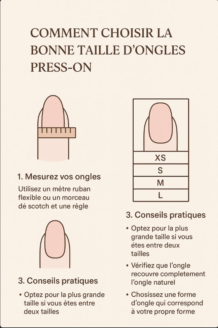 Comment choisir la bonne taille d’ongles press-on