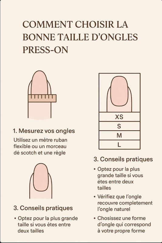 Comment choisir la bonne taille d’ongles press-on