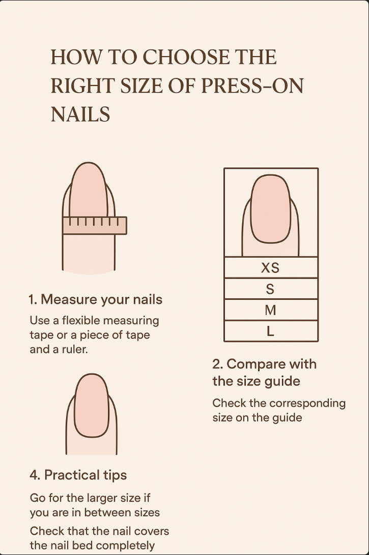 How to choose the right size of press-on nails