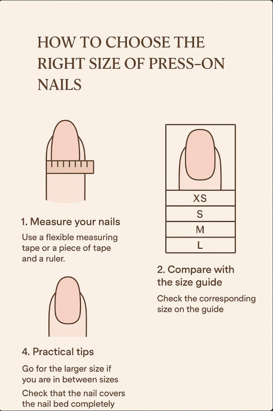 How to choose the right size of press-on nails